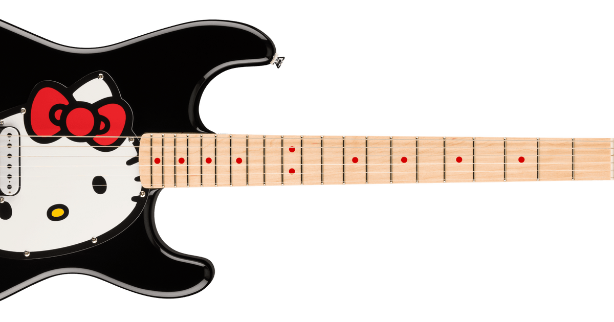 Fender® x Hello Kitty® Black Stratocaster®