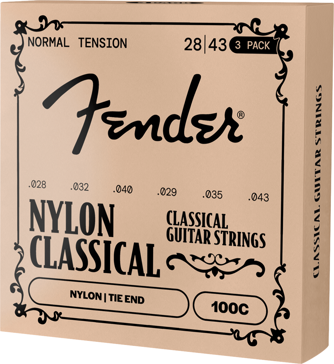 100 Nylon Classical Guitar Strings (3-Pack)