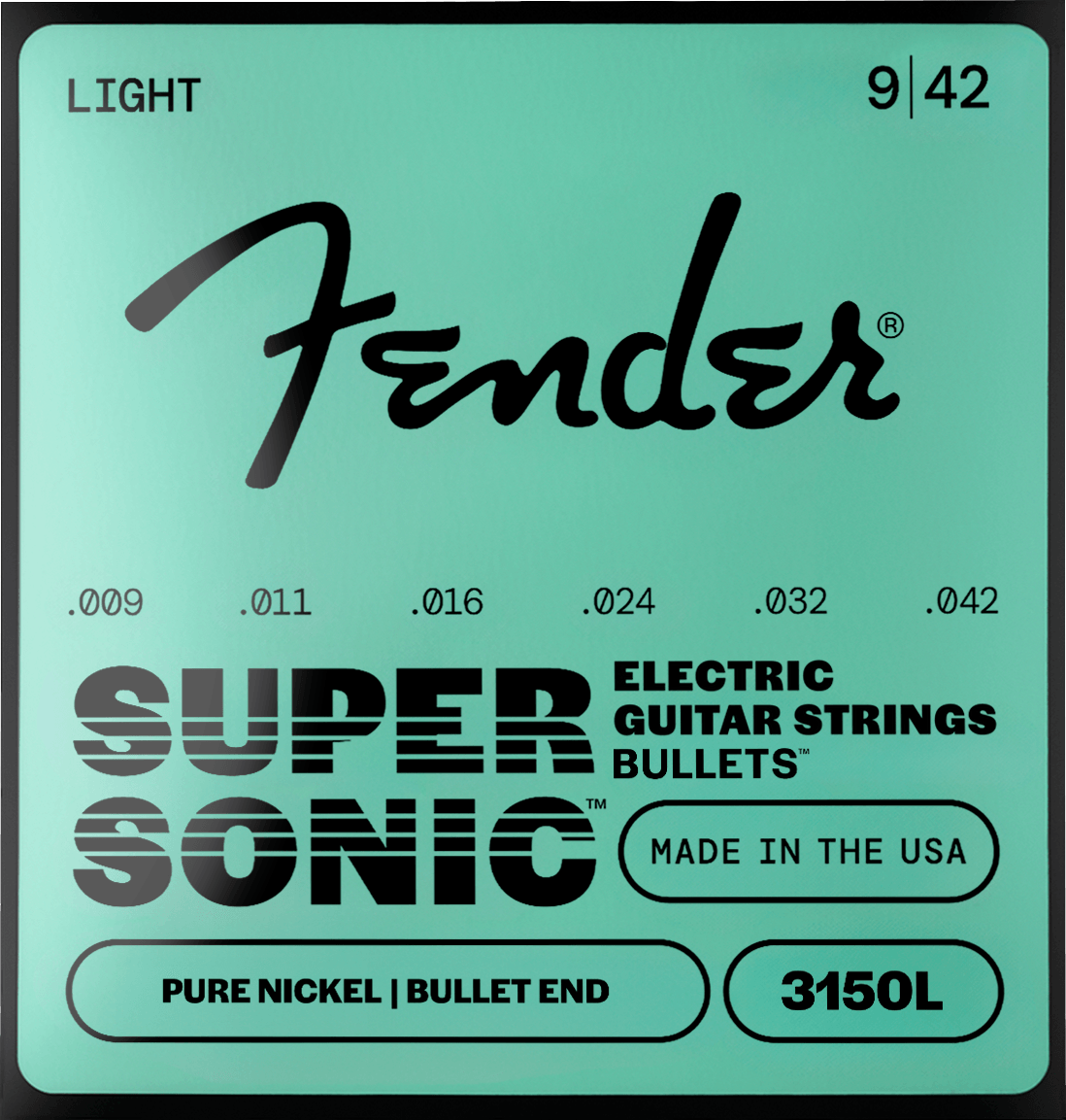SuperSonic™ Bullets™ 3150 Pure Nickel Guitar Strings