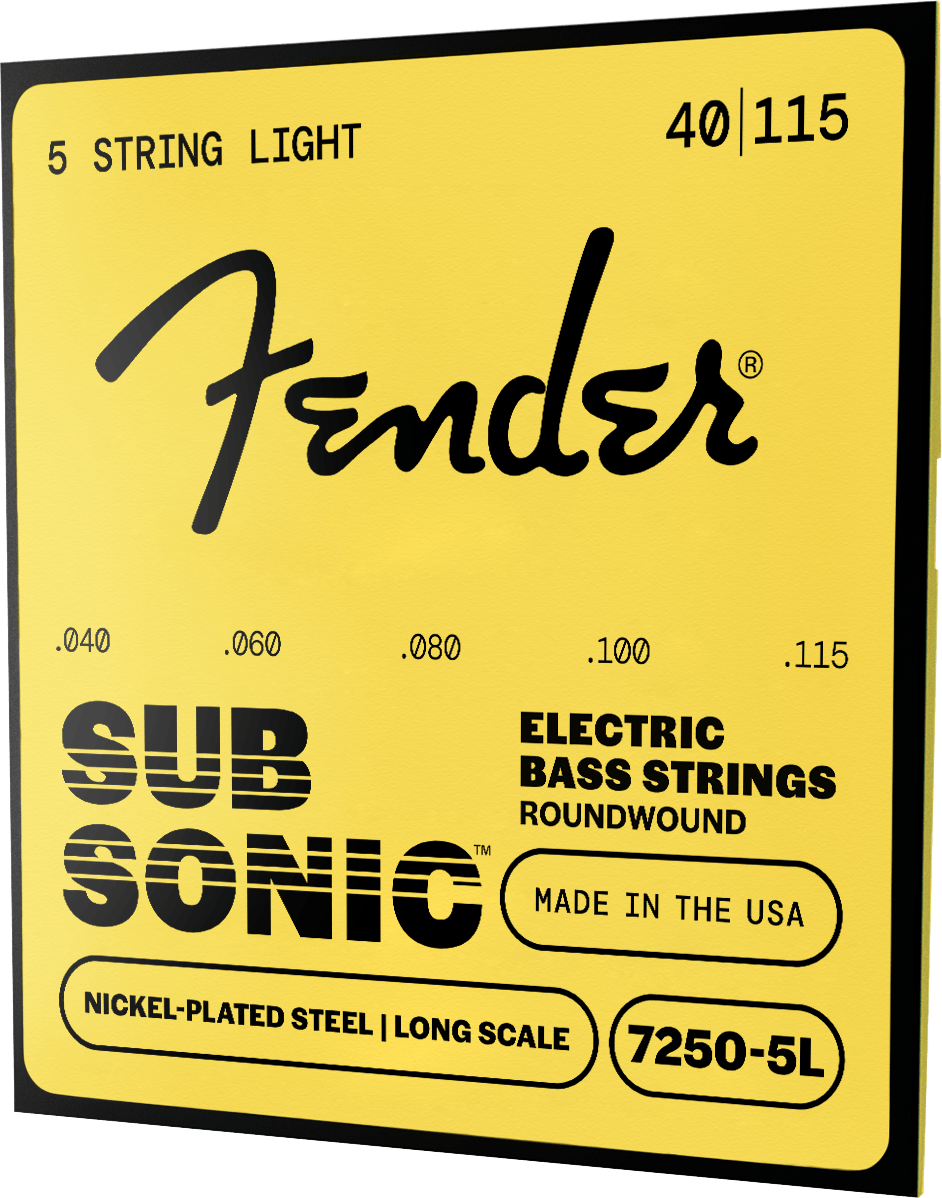 SubSonic™ 7250 Nickel-Plated Steel Bass Strings (5 String)
