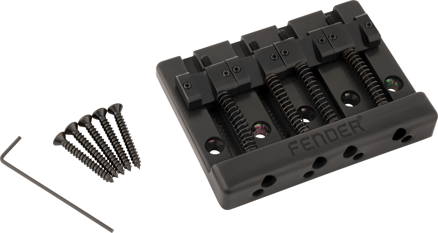 Fender® HiMass™ 4-String Bass Bridge Assembly With Brass Saddles