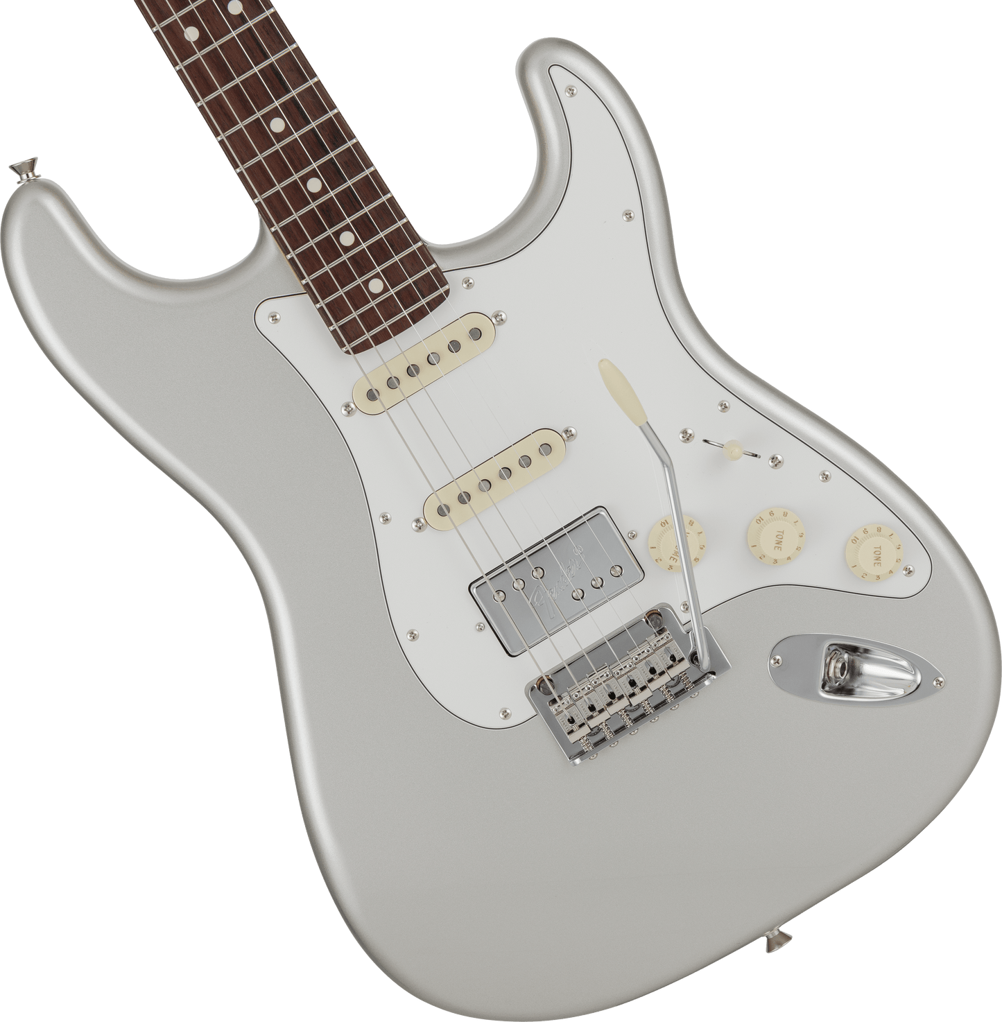 Made in Japan Hybrid II Stratocaster® HSS Limited Run Inca Silver