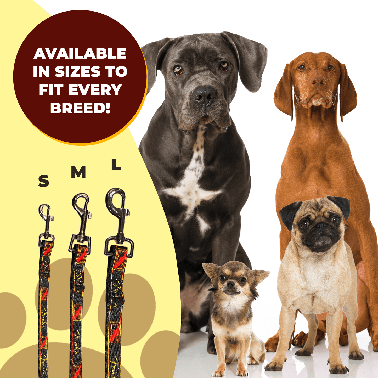 Fender® Monogram Logo Dog Leash