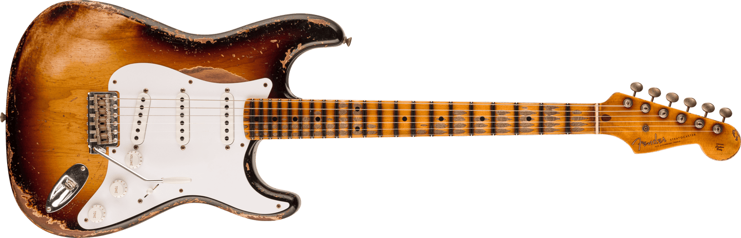 Limited Edition 70th Anniversary 1954 Stratocaster® Super Heavy Relic®, 1-Piece Quartersawn Maple Neck Fingerboard, Wide-Fade 2-Color Sunburst
