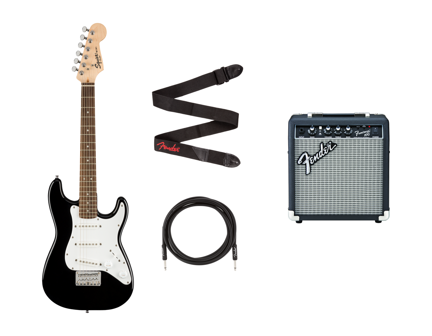 Bundle Squier Mini Stratocaster, finition noire