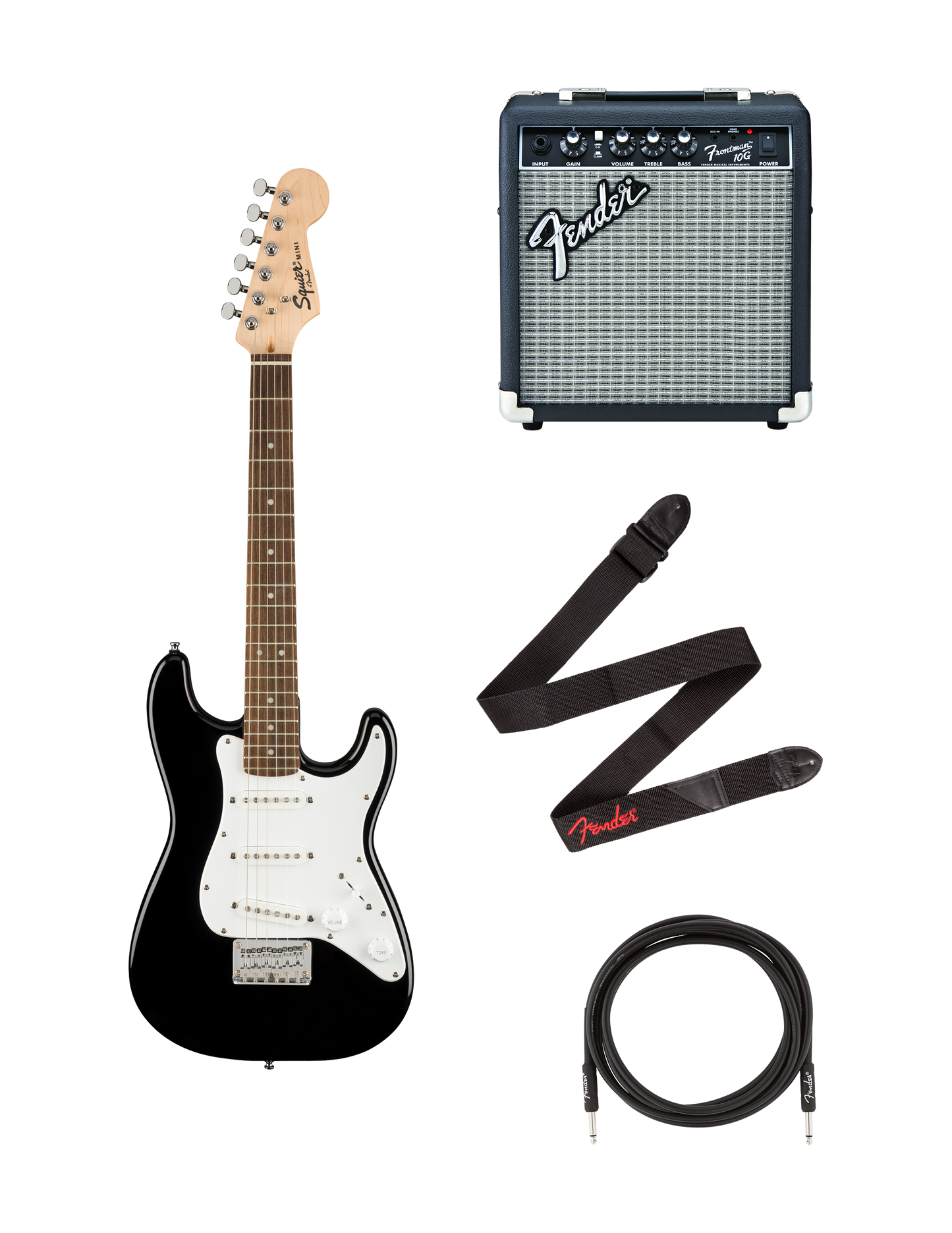 Bundle Squier Mini Stratocaster, finition noire